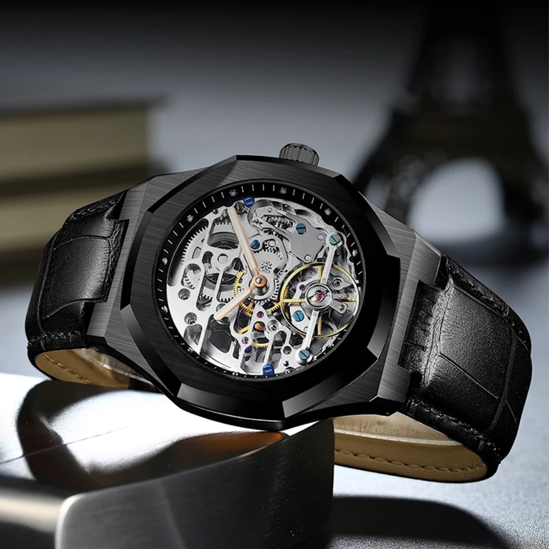 Оригинальные Мужские механические часы AILANG tourbillon автоматические брендовые в