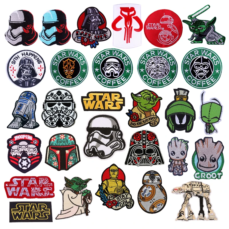 star wars iron on patches