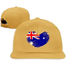 Австралийский флаг в форме сердца Мужская и Женская Бейсболка, унисекс Хип-Хоп Кепка водителя грузовика