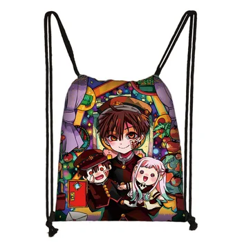 

cartoon Toilet-bound Jibaku Shounen Hanako-kun drawstring bag anime storage bags backpack kids bookbag