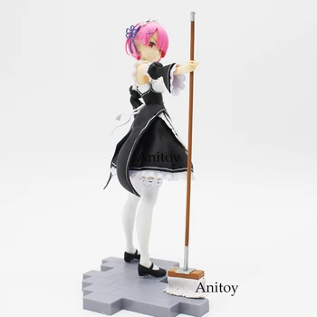 

Re: Life In A Different World From Zero Ram with Mop on the Floor PVC Re Zero Rem Figure Action Collectible Model Toy 22cm