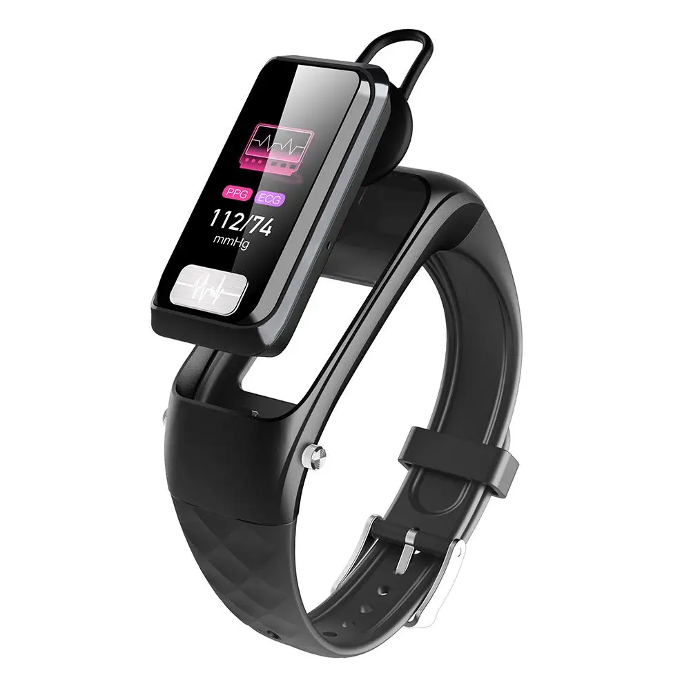 H207 2-в-1 спортивные Смарт-часы Bluetooth 5,0 Беспроводной наушники сердечного ритма крови Давление напоминание Водонепроницаемый смарт-браслет
