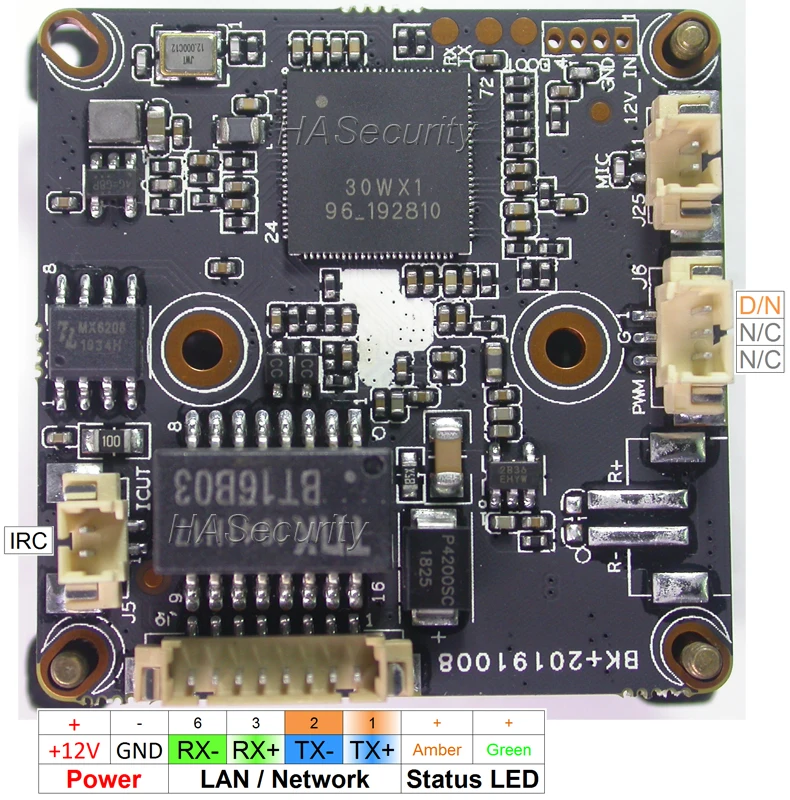 H.265 AI 1080P 1/" F37 CMOS сенсор+ 30WX(XM530/IPC530) CCTV IP камера Модуль платы блока программного управления(дополнительные части