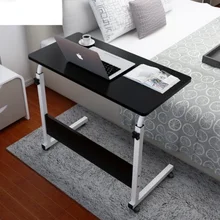 Table d'appoint Portable réglable pour ordinateur Portable, Table basse, pouvant être relevée, meuble de bureau sur pied pour salon