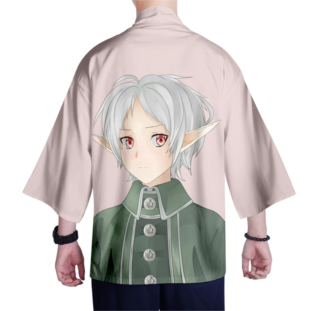 Mushoku tensei, японское кимоно, короткий рукав, рубашка для мужчин, хип-хоп, Ukiyoe, Повседневная рубашка,, Мужская Летняя мода, мягкие Гавайские рубашки