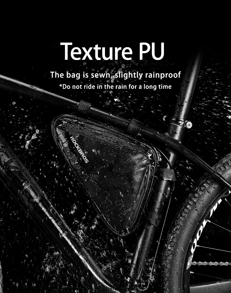 Bicycle Bag Ultra-light Tube Bike Storage Bag Triangle Saddle Frame Pouch for Cy