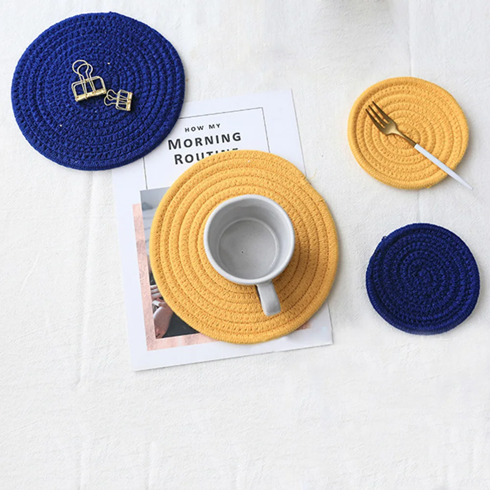 Хлопок Weaved жаростойкая чаша коврик Домашний белый фарфоровый ящик для яиц