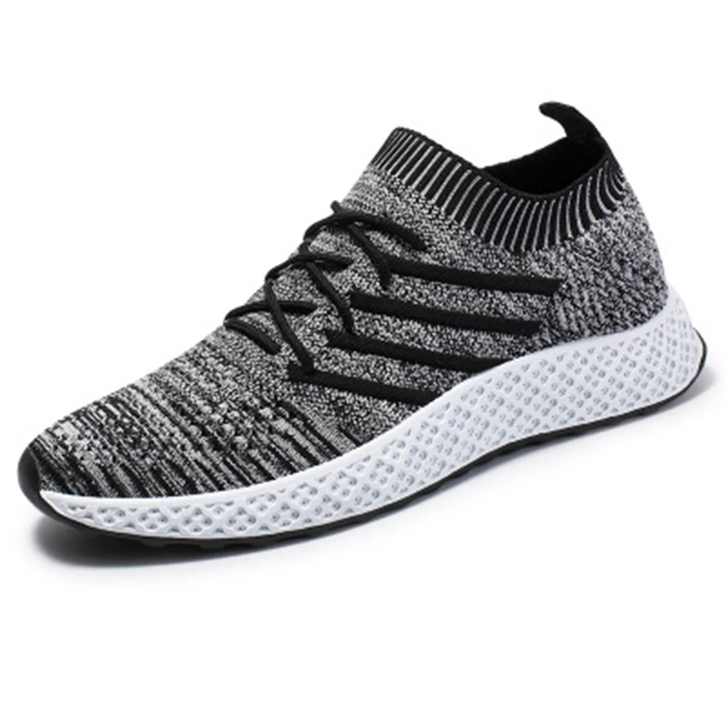 

Explosion models spring and summer sports shoes men's flying woven casual shoes running wear-resistant tide shoes