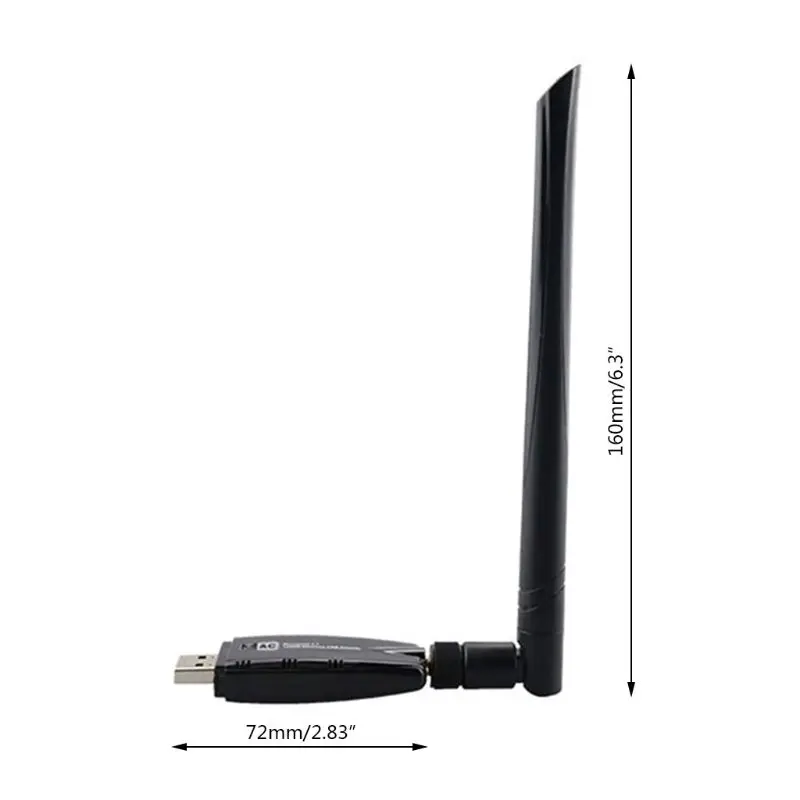 1200 Мбит/с USB беспроводной адаптер антенны Wi-Fi двухдиапазонный 2,4G/5,8G WAN LAN USB3.0 сетевая карта для настольного ноутбука