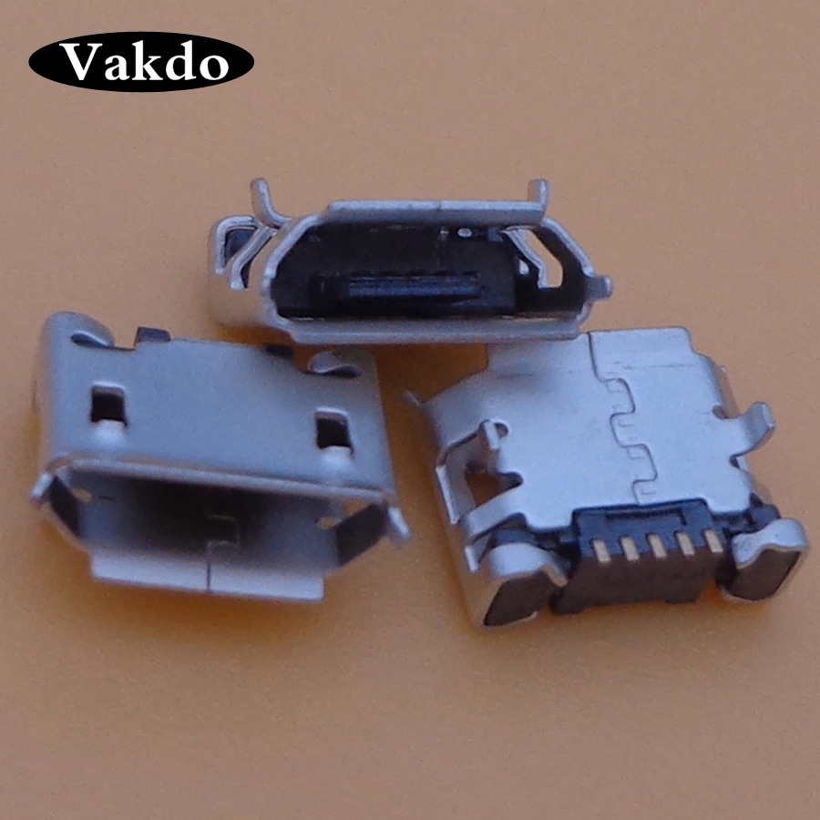 2 шт. для Fly DS104D DS106D DS107D DS115 DS123 DS124 E158 E185 5 контактный micro mini USB type B разъем зарядки|charging