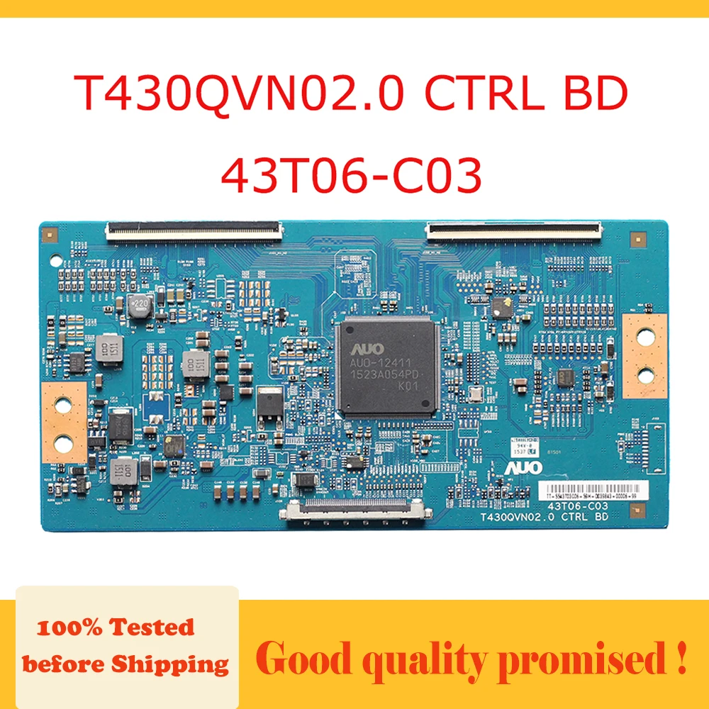 Плата tcon T430QVN02.0 CTRL BD 43T06-C03 схема протестирована на замену материнской платы