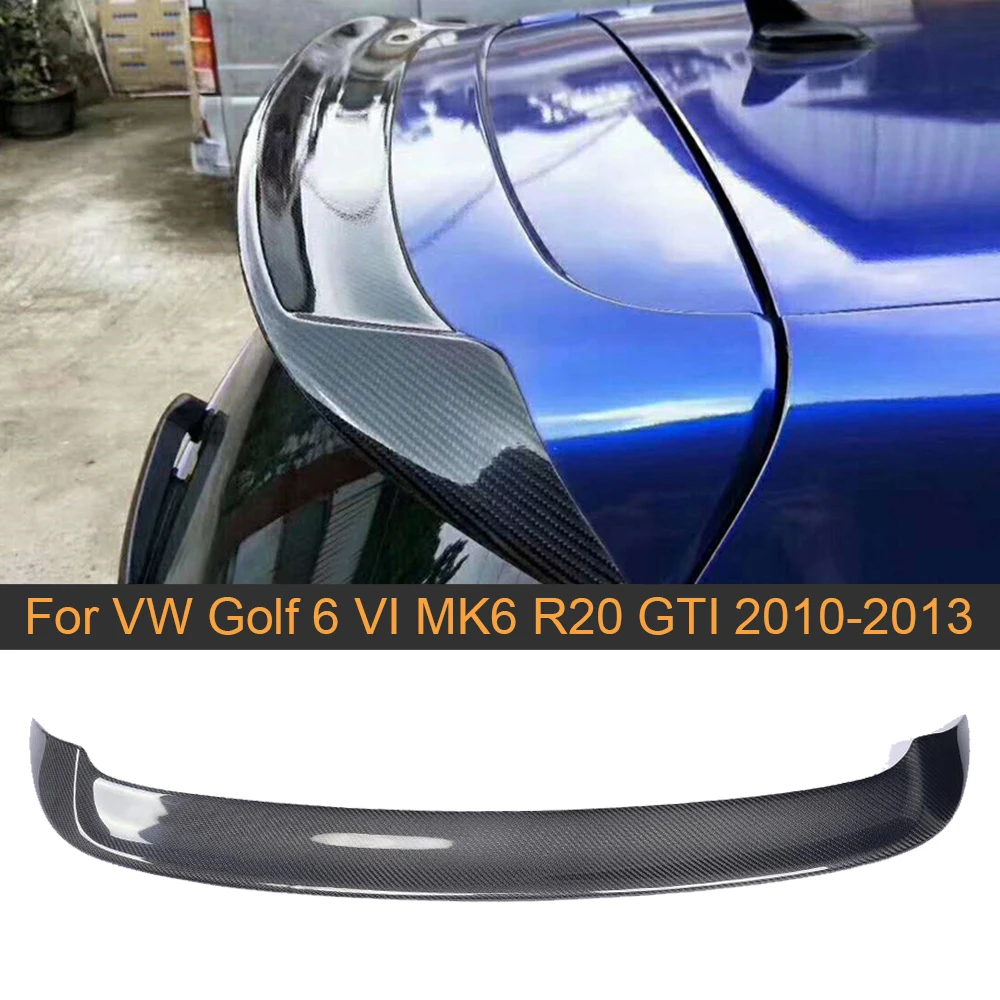 Высокое качество углеродного волокна заднего крыла Спойлер для VW Golf 6 VI MK6 R20 GTI 2010