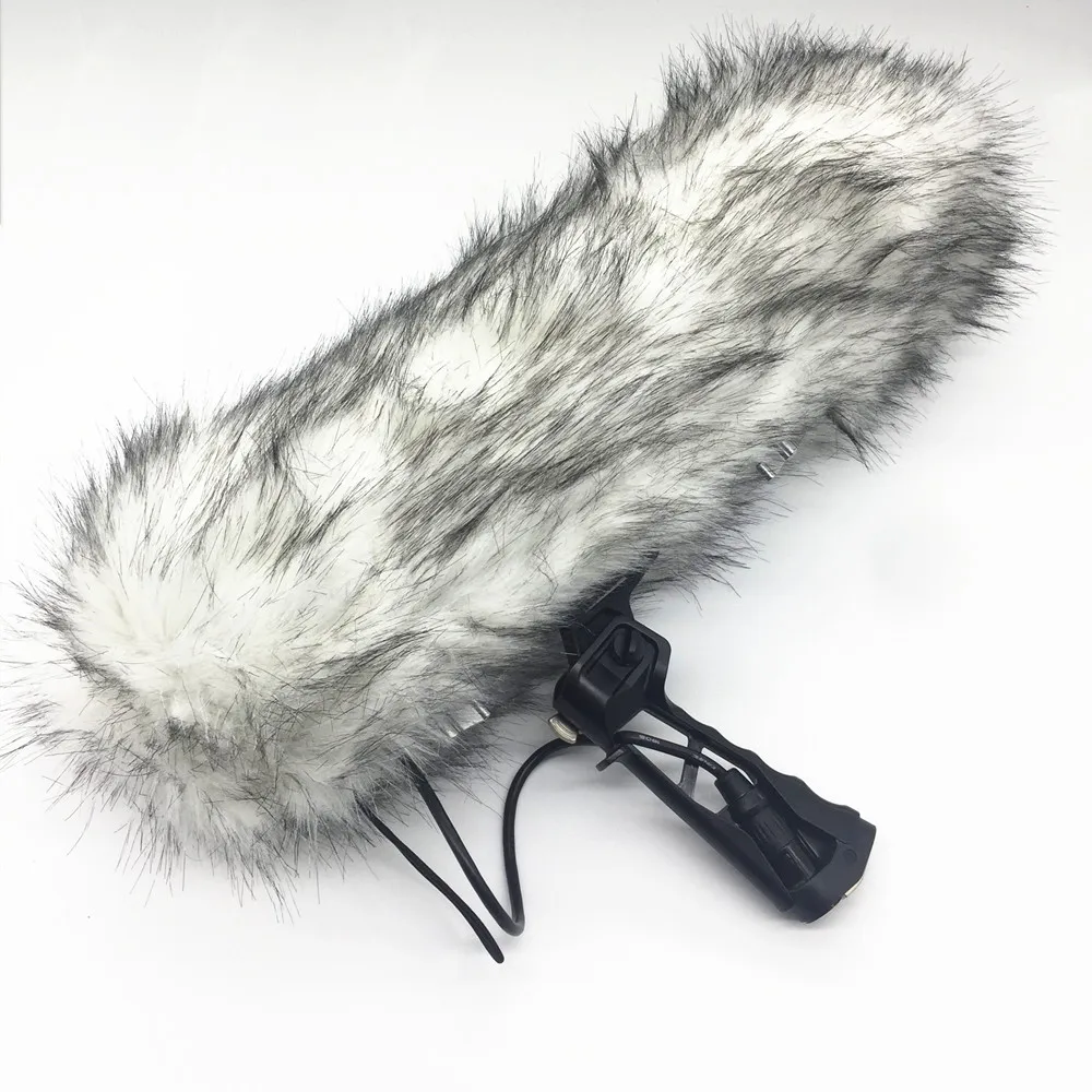 Peludo para Sennheiser ao ar Livre Tampa Muff Windscreen Windshield Kit Mkh416 Mkh 416 Mic Microfone Dirigível Deadcat Mkh416-p48u3 - Image 4