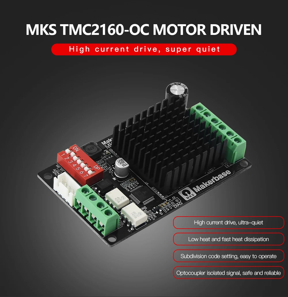 TMC2160_OC Stepper Motor Driver CNC 3D Printer Parts High Torque Ultra Quite