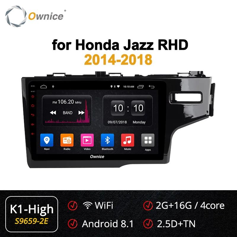 S9659-2 K1-High Ownice Восьмиядерный Android 9,0 360 панорама DSP SPDIF Автомобильный DVD Радио gps Navi плеер k3 k5 k6 для Honda Fit Jazz- 4G LET - Цвет: S9659-2 K1-High