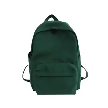 

Backpack Women's Korean-style New Solid Color Backpack Student Sports Bag Nylon Waterproof School Bags