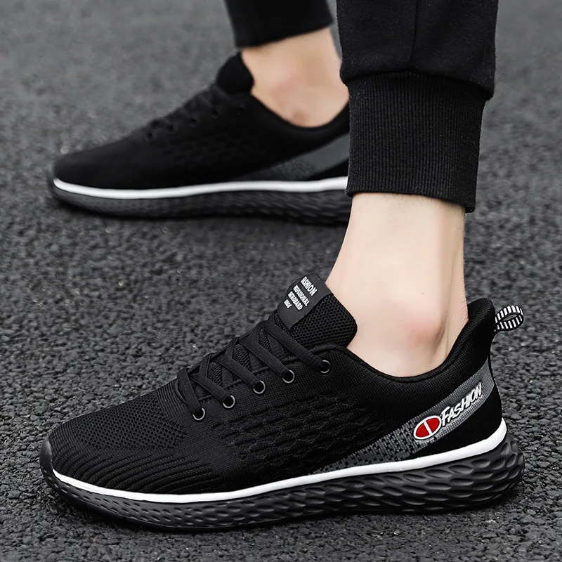 

2019 Spring Summer Korean-style Trend MEN'S SHOES Versatile Sports Casual Men Running Trendy Shoes Fly Woven MEN'S SHOES