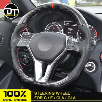 

Carbon fiber Steering Wheel for C class C200 E200 CLA180 CLA200 C180 W205 W292 W117 W213 GLA For MB customized rudder
