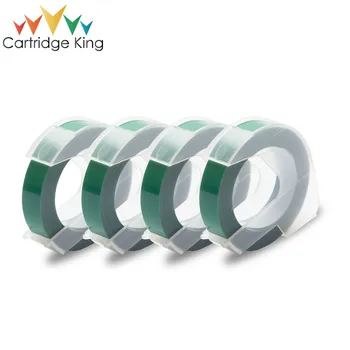 

Cartridge King 9mm white on green 3D Plastic Embossing Tape for dymo 1610 1880 12965 MoTex E101 Printer Lettering machine