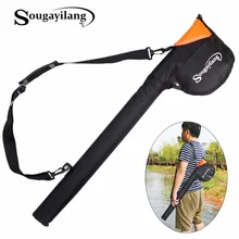 Sougayilang Camouflage 80cm/31.4in Fishing Bag Large Capacity Fly Fishing Rod Tackle Bag Fishing Bag Waterproof Fishing Rod Bag
