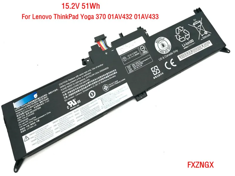51Wh оригинальный 01AV432 01AV433 01AV434 Аккумулятор для Lenovo ThinkPad Yoga 370 X380 SB10K97589 SB10K97590 SB10K97591 |