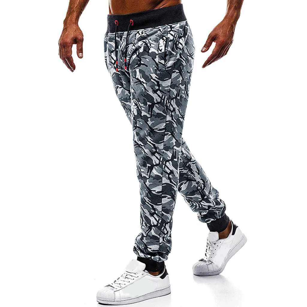 KANCOOLD Ankle-Length Pants Polyester Fashion Men's Sport Jogging Fitness Pant Casual Loose Sweatpants Drawstring Pant Nov6