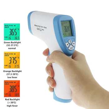 

Digital Thermometer Infrared Baby Adult Forehead Non-Contact Thermometer Forehead Hand Infrared Thermometer With Lcd Backlight