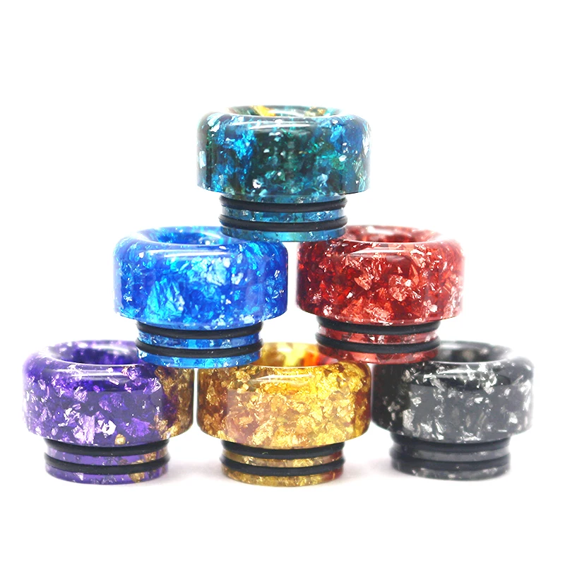 

Newest Resin 810 Drip Tip Wide Bore Vape Mouthpiece for Stick V8 falcon king 810 thread tank E-cigarette accessories