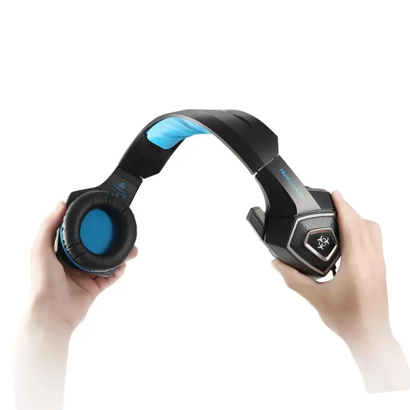 Hunterspider V1 Dual Ear Canal Bass Gaming Headset With Microphone 3 5 Mm Jack For Smart Audio Gaming Devices For PC And PS4