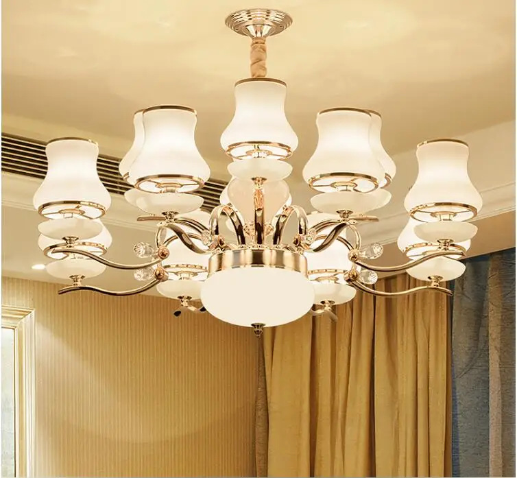 

European style chandelier living room lamp luxury atmosphere dining room bedroom lamp. Lamp package