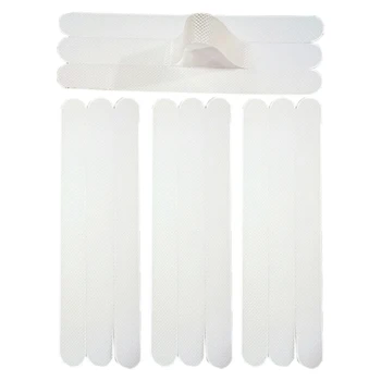 

12pcs Tool Flooring Bath Shower Self Adhesive Tape Transparent Toilet Anti-slip Strips Pad Wear Resistance Rubber Water Proof