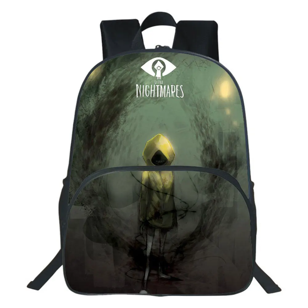 Little Nightmares Backpack Boys Backpack Teens School Bags Bookbag Cartoon Travel Casual Mochilas Kids 16 inch . Support Custom