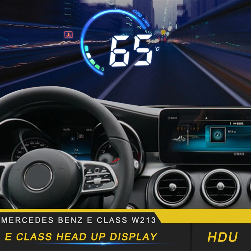 Для Mercedes Benz E Class W213- автомобильный HUD Дисплей на лобовое Предупреждение о превышении скорости проектор сигнализация