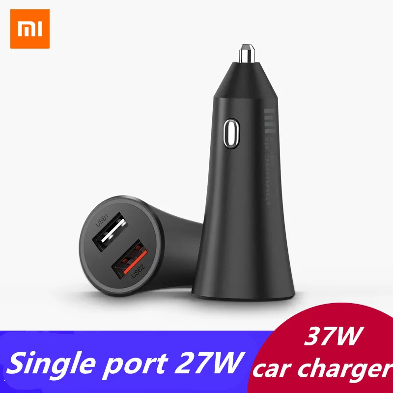 Автомобильное зарядное устройство Xiaomi 27 Вт двойное USB 37 для xiaomi 9 Redmi note 7 8 pro 5 6 MI
