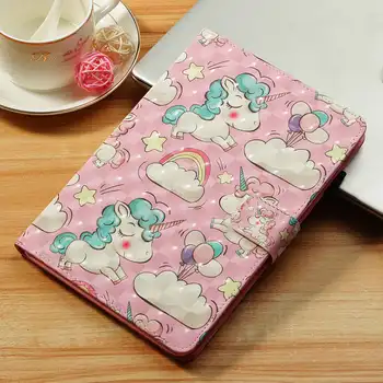 

Cute Cartoon Unicorn Bear Flip Case For iPad Pro 10.5 7th Generation Case Cover PU Leather Stand Case for iPad Air 3 Case 2019