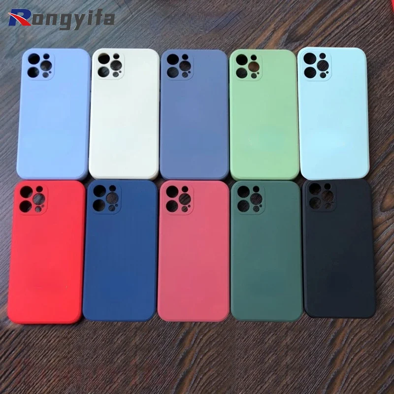 

Fine hole soft cover for iPhone 13 12 Mini 12 11 Pro Max X XR XS Max 6 7 8 6s Plus SE 2020 camera protection silicone phone case