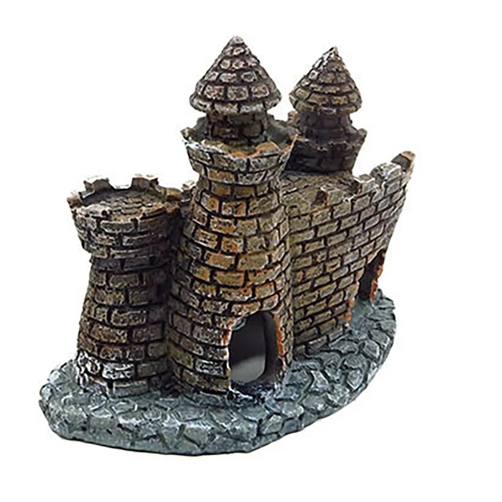 12x7x9,5 см замок для аквариума, украшение для аквариума