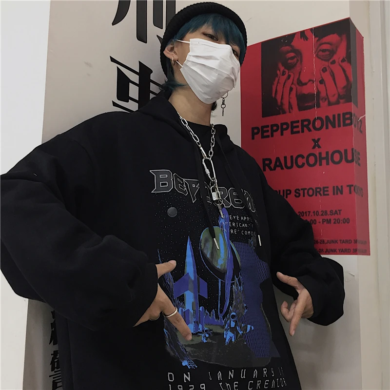 Have a hat Корейский Ulzzang camisas альбом хип хоп Толстовка Куртка дропшиппинг Панк Винтаж harajuku одежда с длинным рукавом Топы женские толстовки - Цвет: Have a hat
