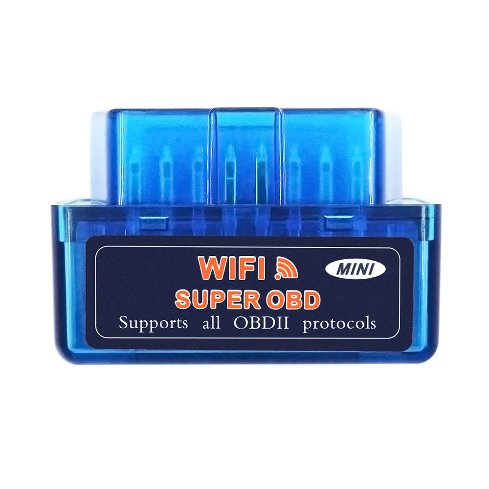 Super Mini OBDII ELM327 WIFI V1.5 25K80 Chip Auto Code Reader elm 327 1.5 obd 2 WiFi 12V Car Scanner For IOS Android Windows