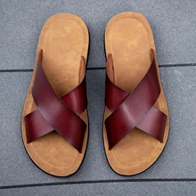 Skórzane klasyczne klapki z wystającym palcem Outdoor Beach gumowe letnie buty japonki sandały wodne tanie tanio NoEnName_Null podstawowe CN (pochodzenie) Na wiosnę jesień Indoor PŁÓTNO kapcie Korka Mieszkanie (≤1cm) retro Pasuje dla większych rozmiarów niż zwykle Proszę zapoznać się z następującą informacją o rozmiarach ze sklepu
