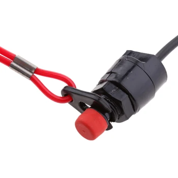 

Universal Boat Outboard Motor Kill Stop Switch & Safety Tether Lanyard Cord