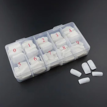 

500pcs/Box Artificial Nail Tip Natural Color Full Cover French False Acrylic Nail Art Tips Artificial False Nails