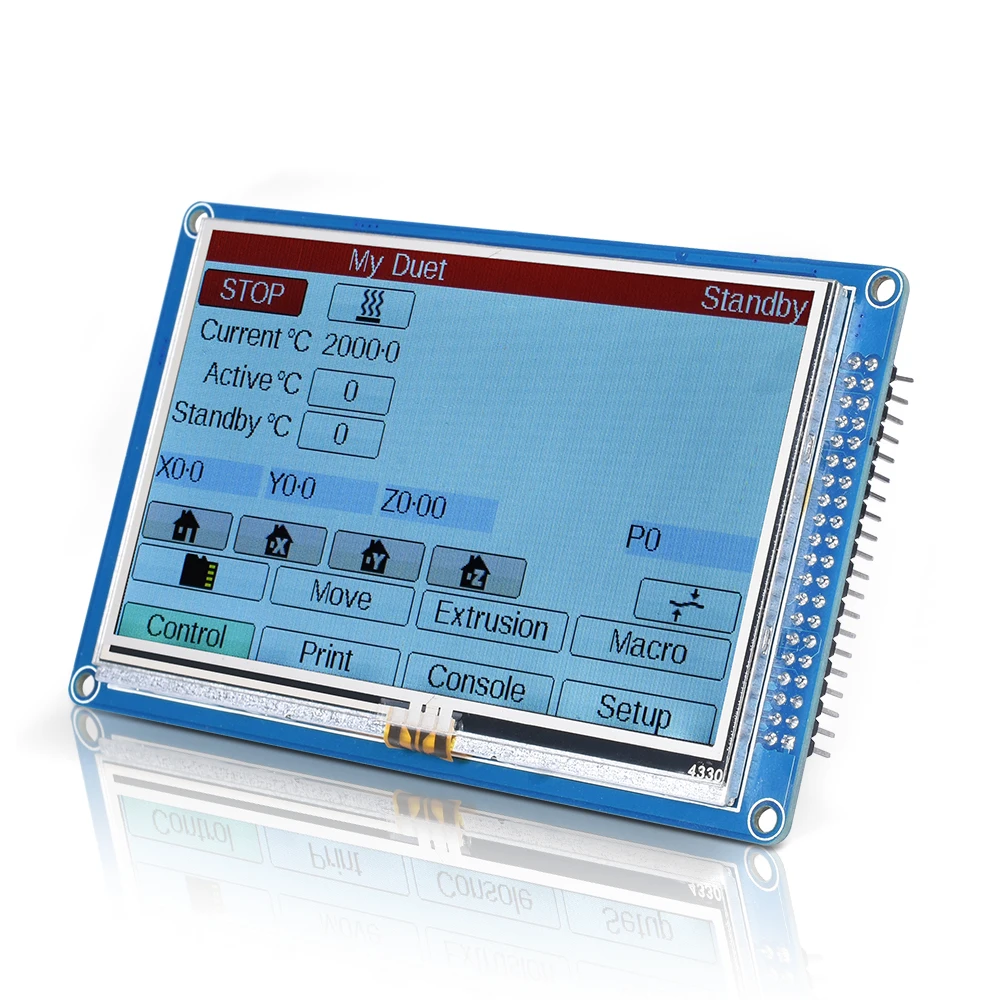 Placa de Controle Controlador da Tela Toque para Blv Placa com 4.3 Duet Wifi Clonado Duetwifi 32 Bit 5 7 Paneldue Mgn Skr 2 V1.04 14 clonado duetwifi 32 bit placa com 4.3