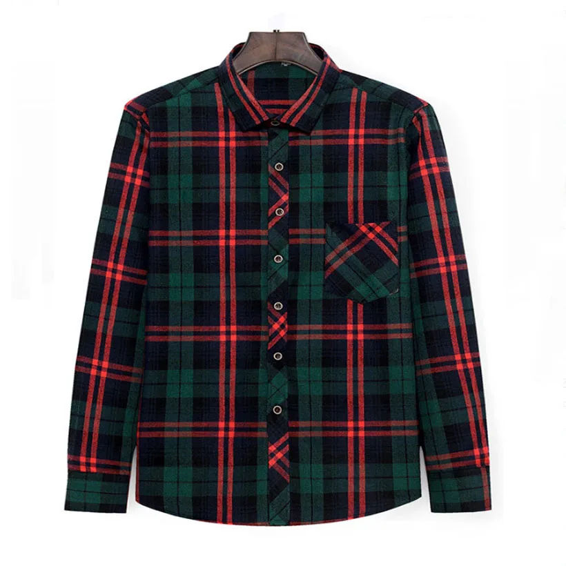 Ceny Nowy dla młodych mężczyzn koszula biznesowa zima i jesień ocieplenie sprawdź koszulki dla mężczyzn i duży rozmiar z długim koszule z rękawami mężczyzna