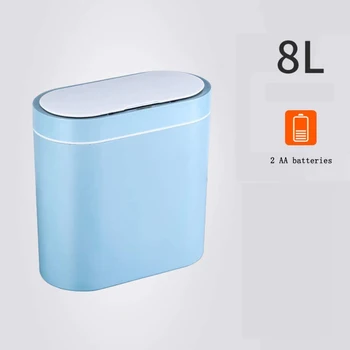 

S8L Smart Sensor Trash Can Electronic Automatic Household Bathroom Toilet Waterproof Narrow Seam Household Bathroom Products New