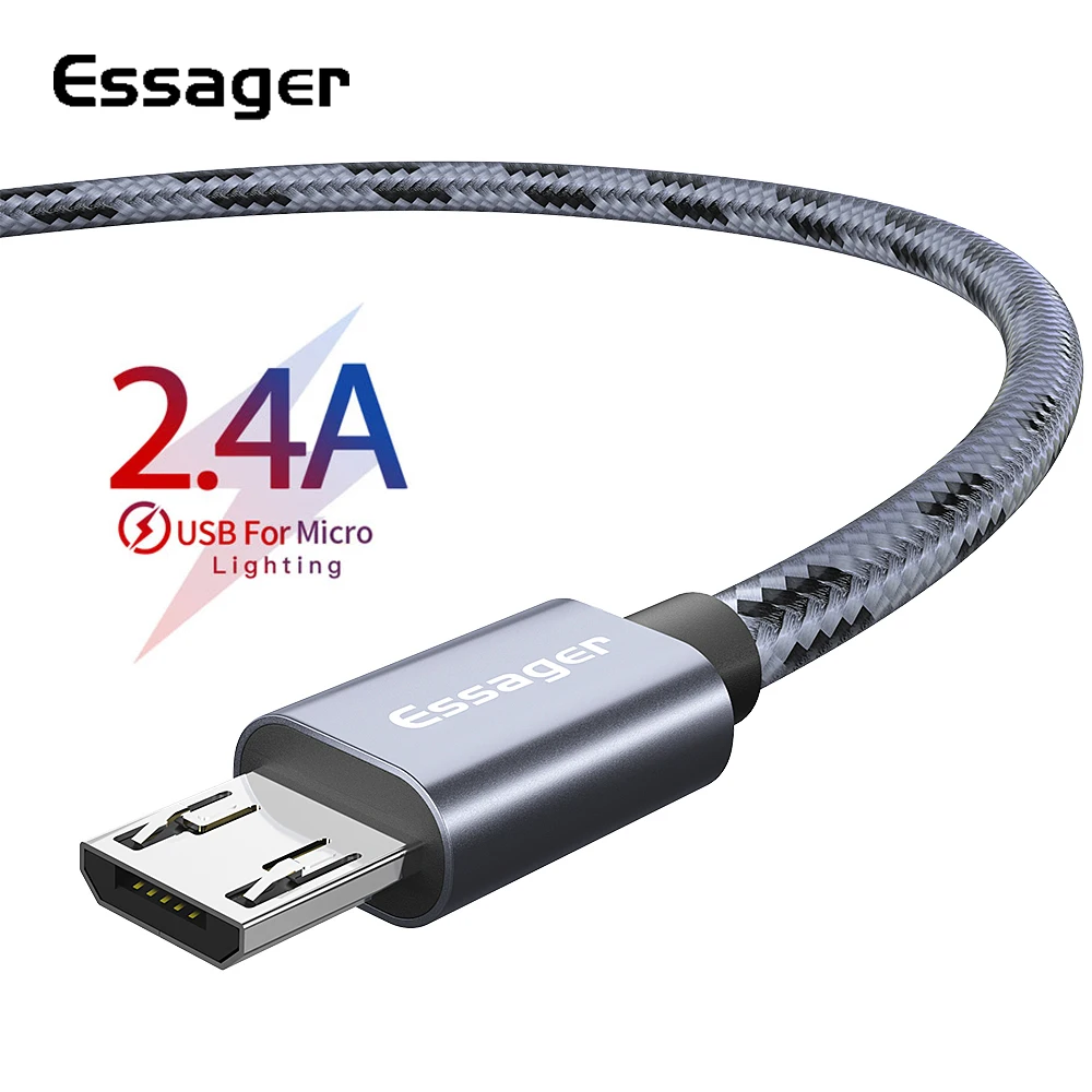 

Essager Micro USB Cable Fast Charging Charger Cable For Samsung Xiaomi Redmi Microusb Data Wire Cord Android Mobile Phone Cables