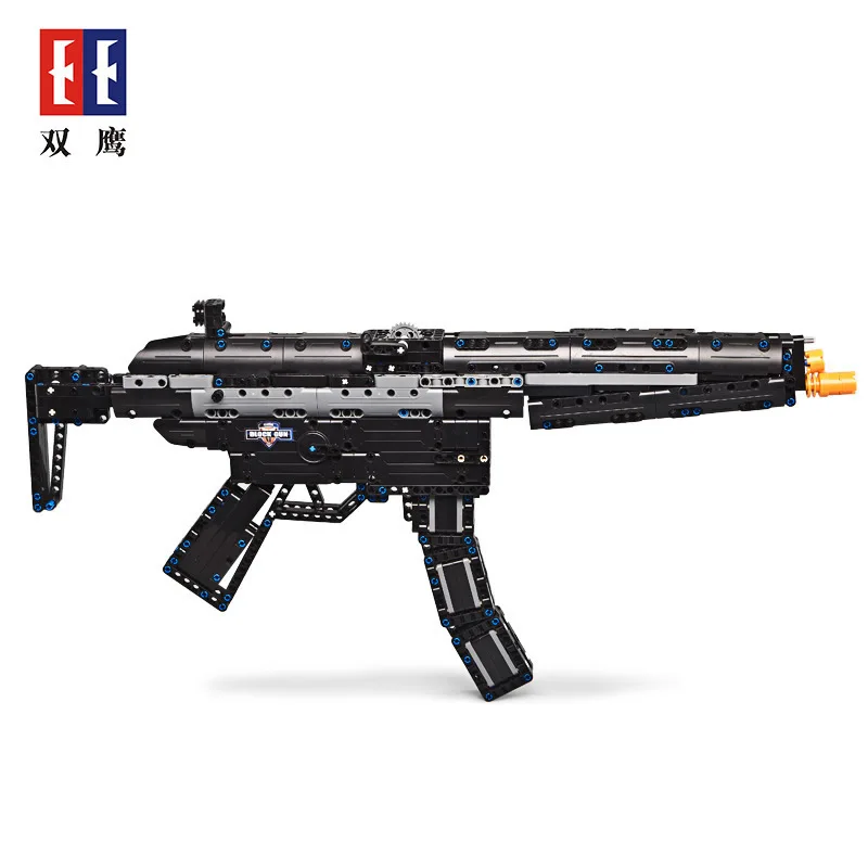 

Double e Cracking Take C81006-Catapult Toy Gun Police Submachine Gun Children'S Educational Assembled Building Blocks Toy