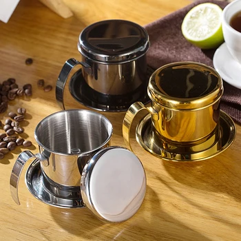 

Coffee Drip Filter Cup Reusable Portable Paperless Pour Over For Office Home Outdoor Use Stainless Steel Coffee Drip Pot