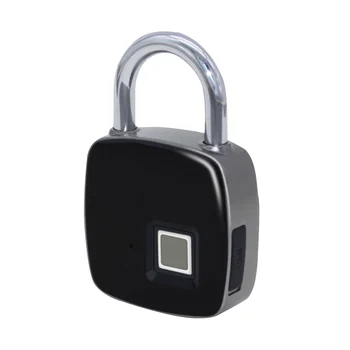 

Safe Fingerprint Padlock Charging Waterproof QR Code Door Round USB Rechargeable Smart Lock
