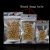 200PCS Clear Front Silver Aluminum Foil Bags Zip Lock Package Bag Food Grocery Mylar Ziplock Plastic Package Valve Bags 4